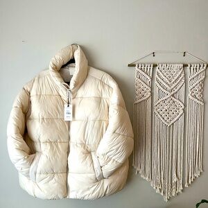 Noize Avalon Puffer Jacket Jilly Box Size 2x Cream